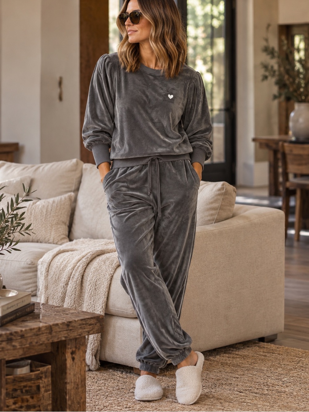 PJ Savage velour Lounge set